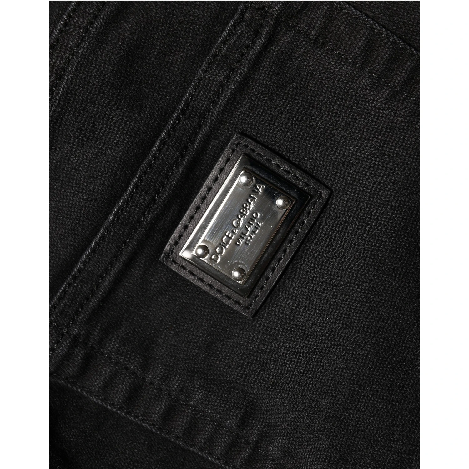 Black Skinny Cotton High Waist Denim Jeans