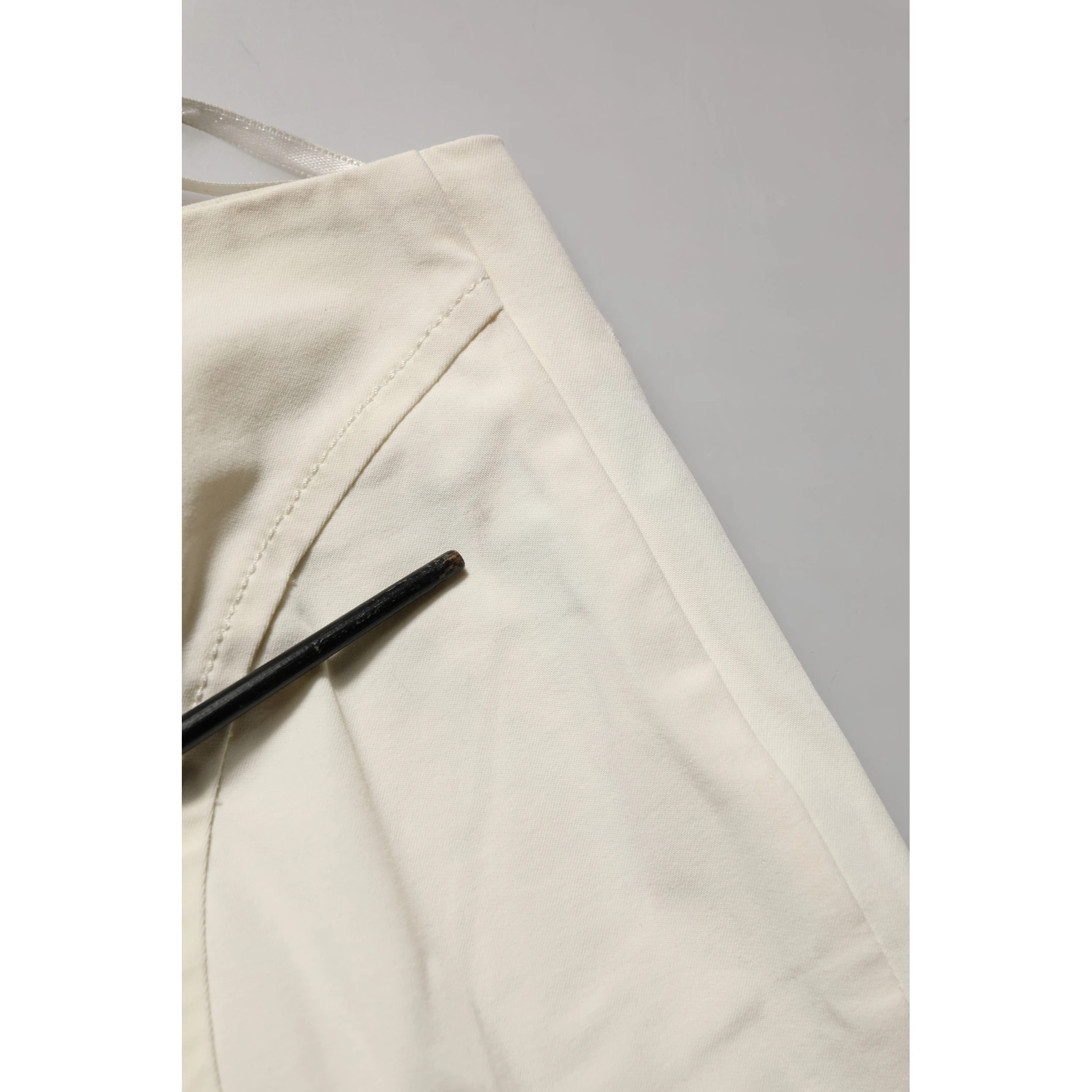 White Low Waist Skinny Women Trouser Pants