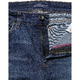 Blue Tattered Skinny Mid Waist Denim Jeans