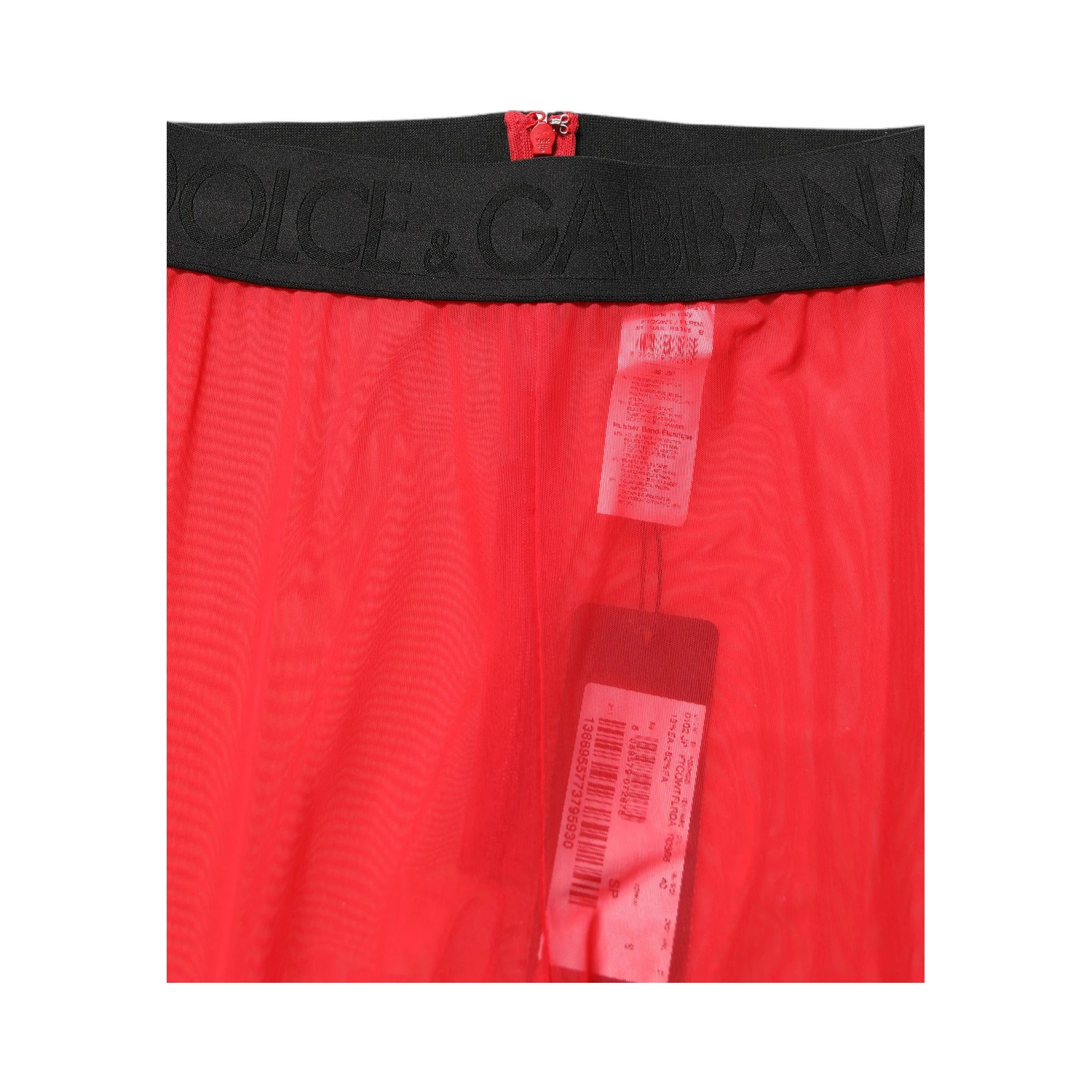 Red Nylon Stretch Slim Legging Trouser Pants