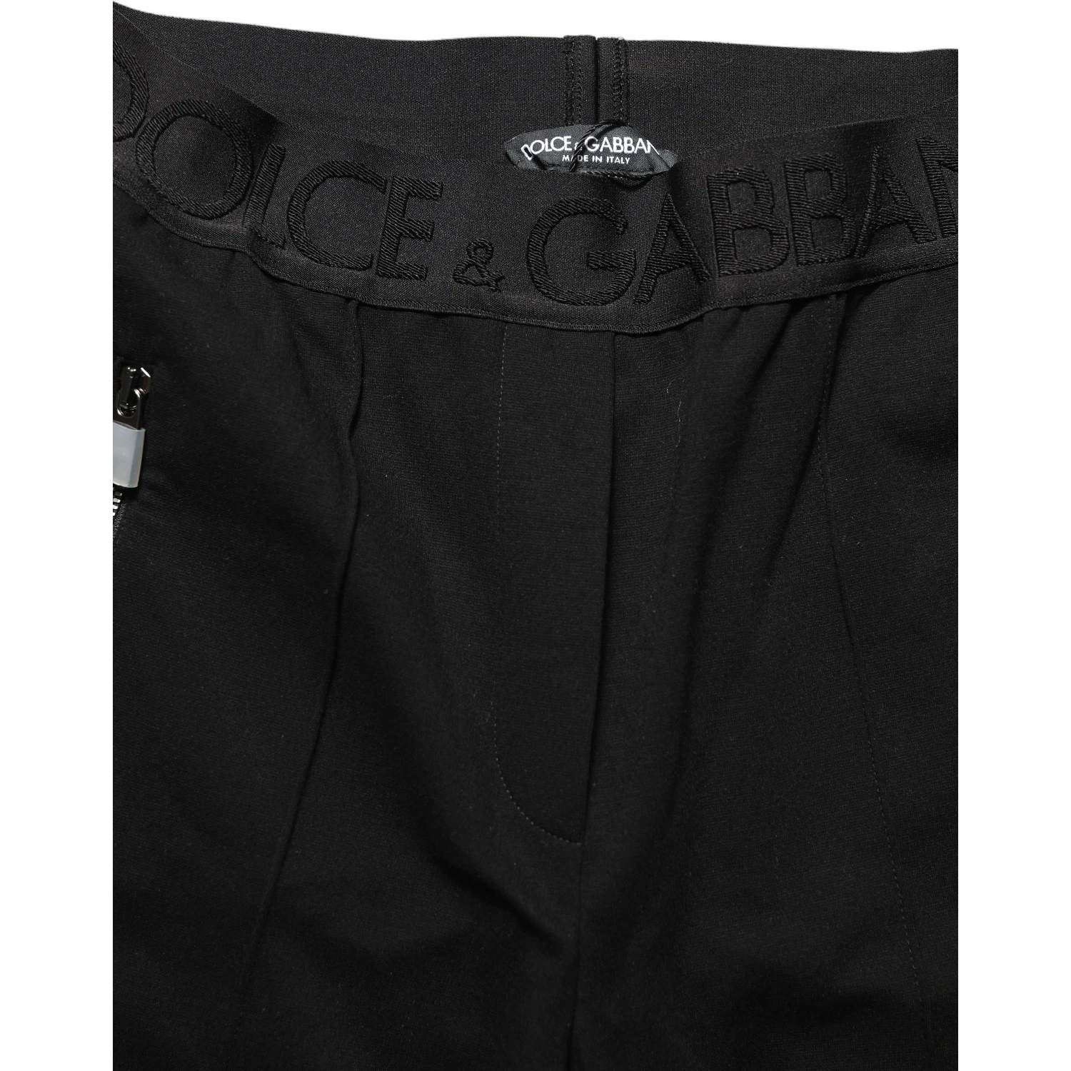 Black Viscose Mid Waist Skinny Trouser Pants