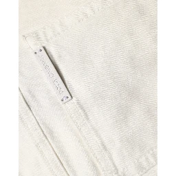 White Tattered Skinny Cotton Denim Jeans