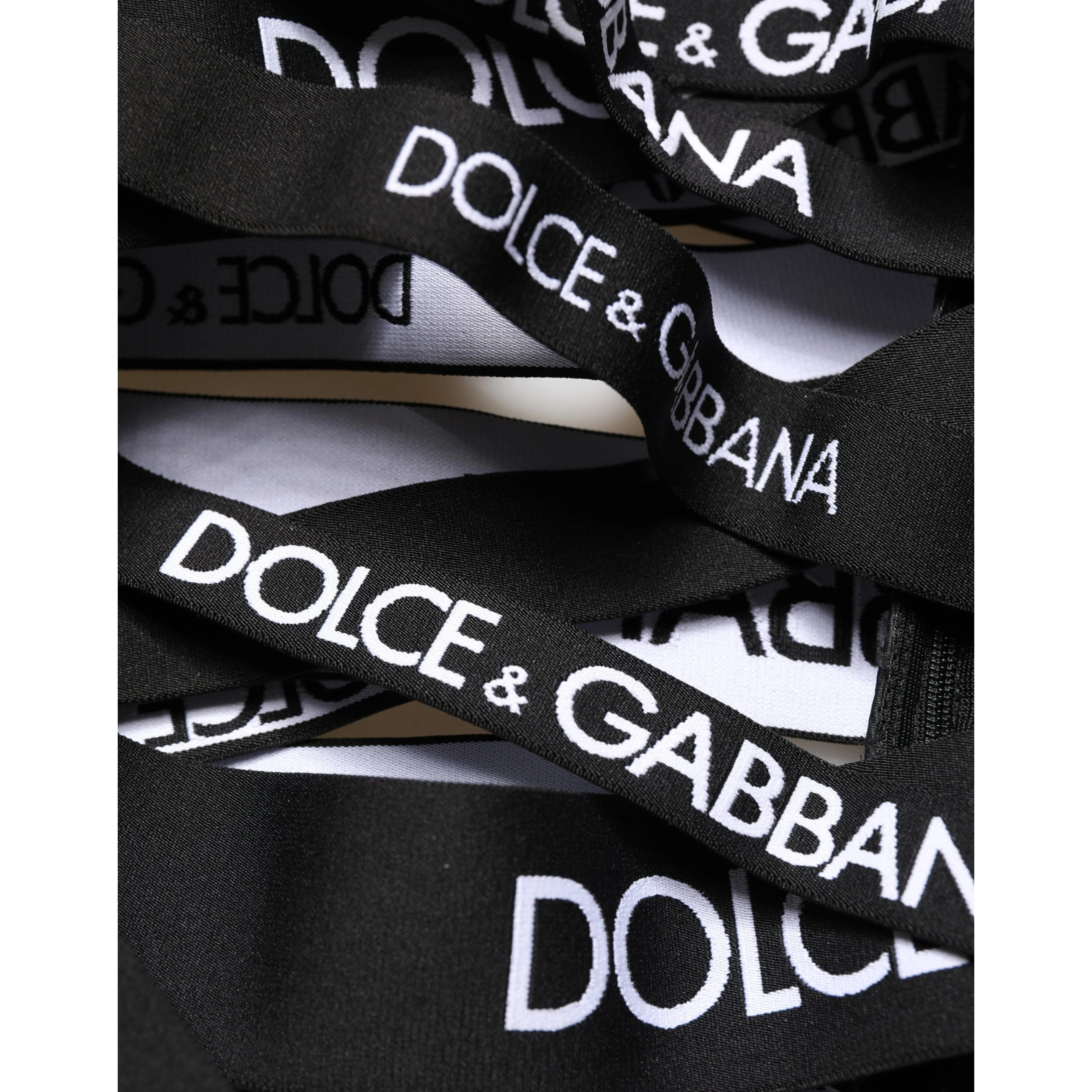 Black Logo Tape Cut Out Skinny High Waist Pants