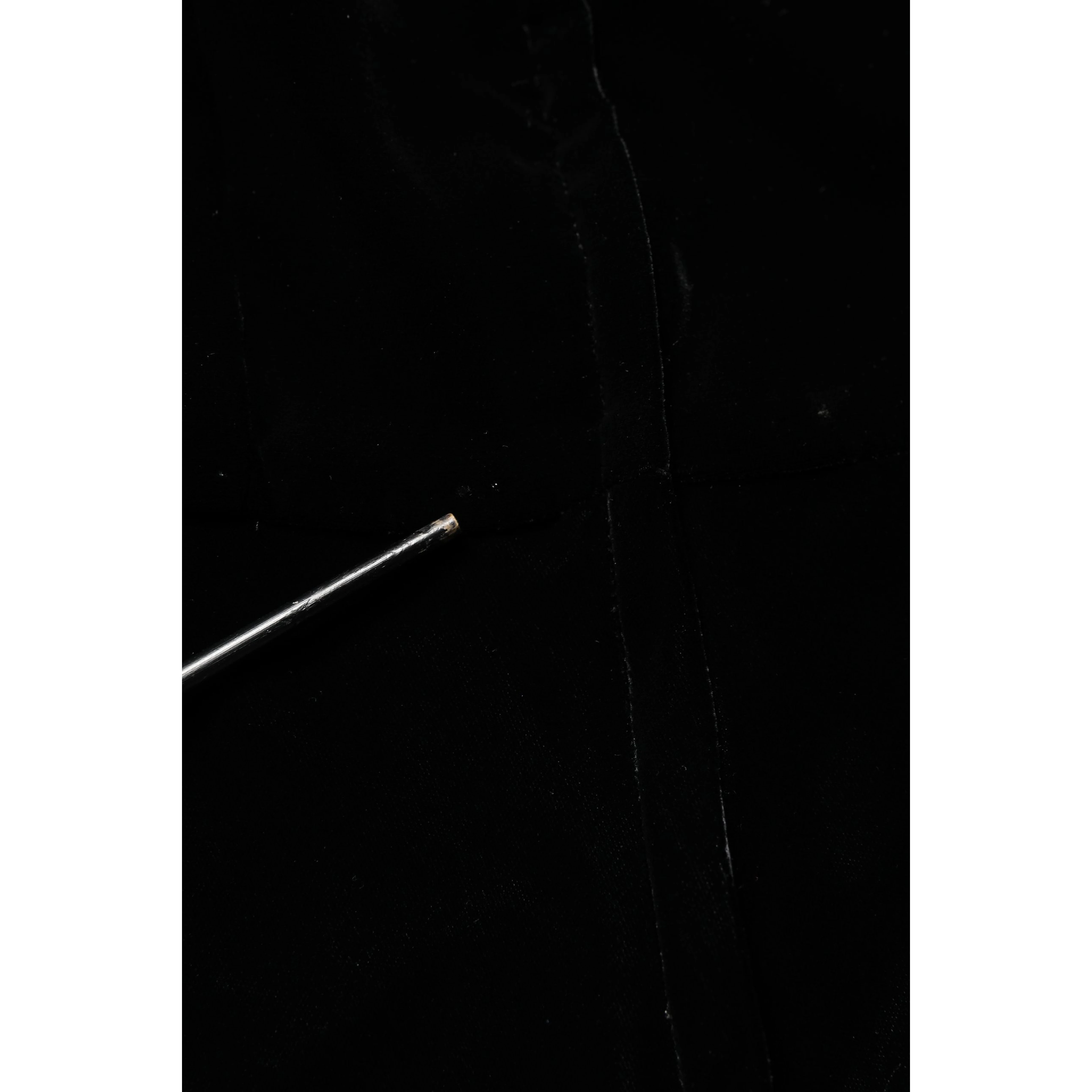 Black Viscose Velvet Floor Length Gown Dress