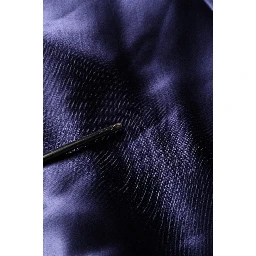 Navy Blue One Shoulder Evening Gown Dress