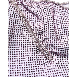 Purple Crystal OneShoulder EveningGown Dress