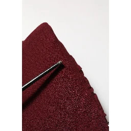 Maroon Crystal One Shoulder EveningGown Dress