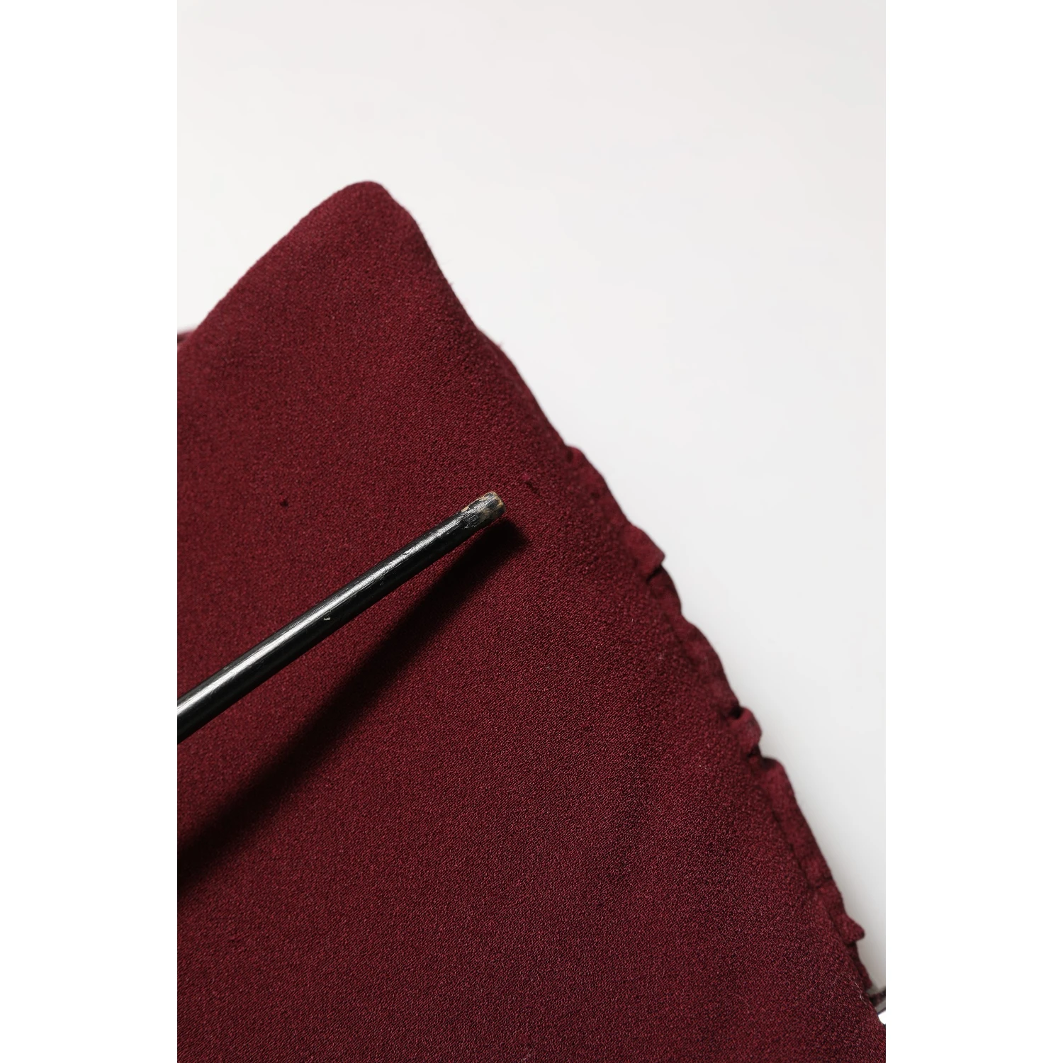 Maroon Crystal One Shoulder EveningGown Dress