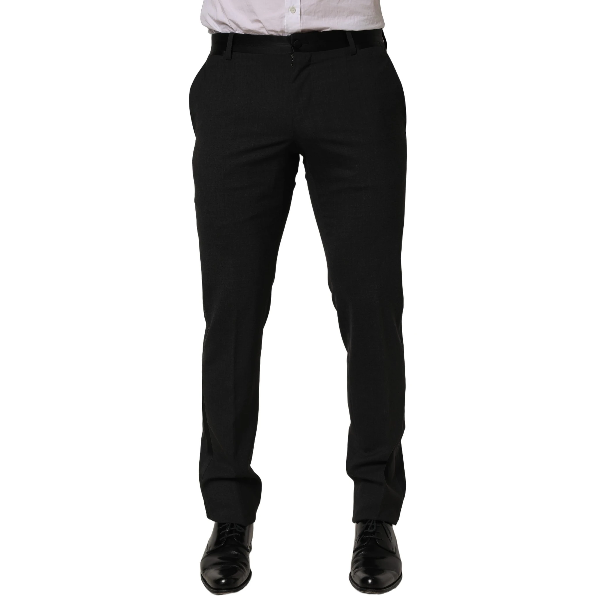 Black Cotton Dress Formal Men Trouser Pants