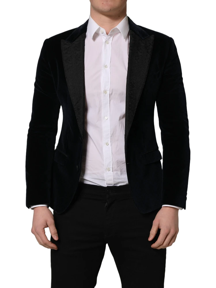 Black Cotton Single Breasted Jacket Blazer alternative