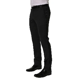 Black Cotton Dress Formal Men Trouser Pants