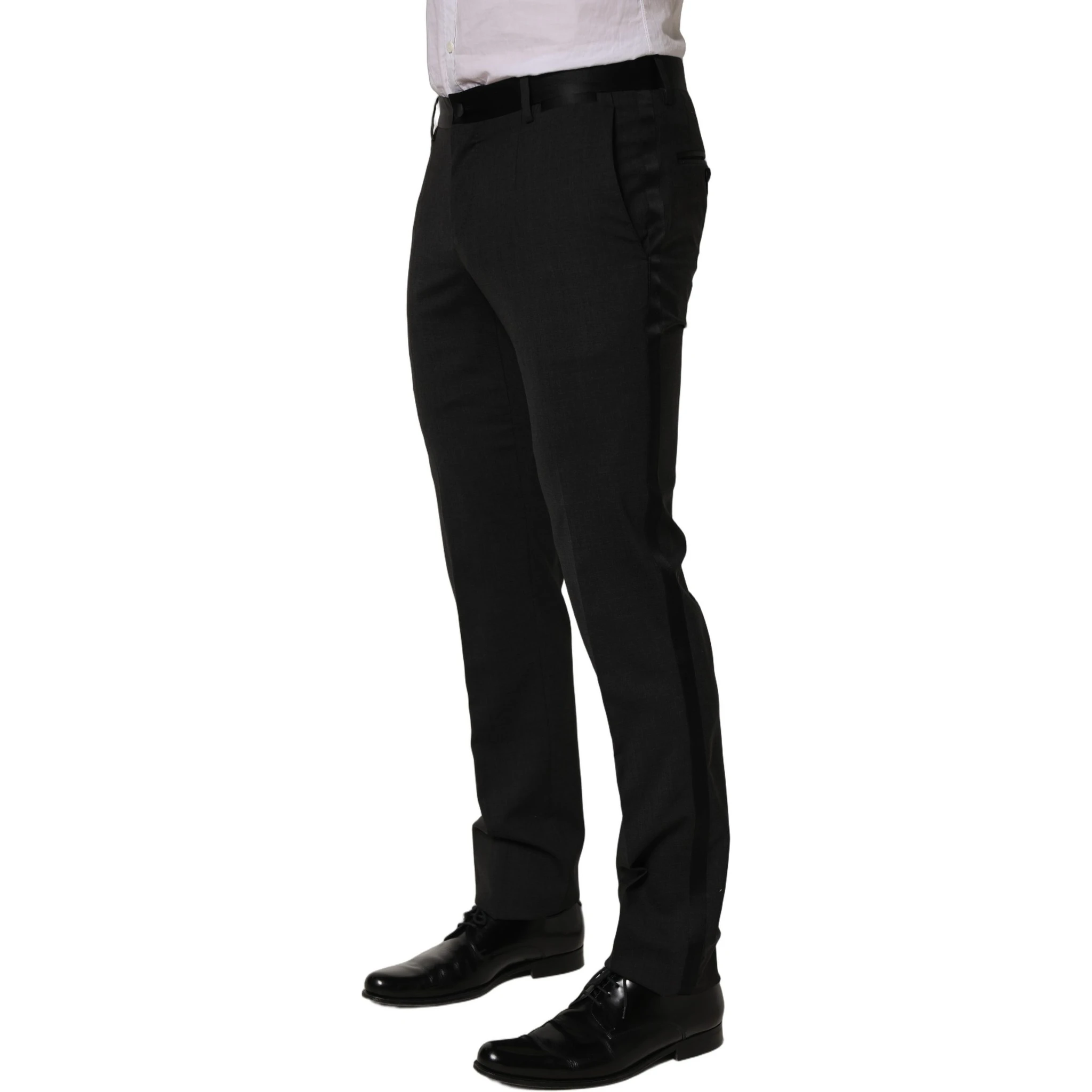Black Cotton Dress Formal Men Trouser Pants