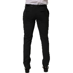 Black Cotton Dress Formal Men Trouser Pants