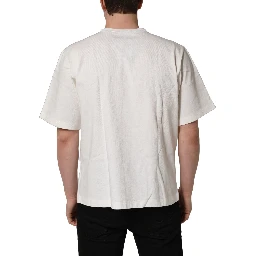 White DG Logo Crew Neck Short Sleeves T-shirt