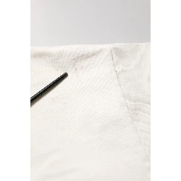 White Logo Print Cotton Crew Neck Men T-shirt