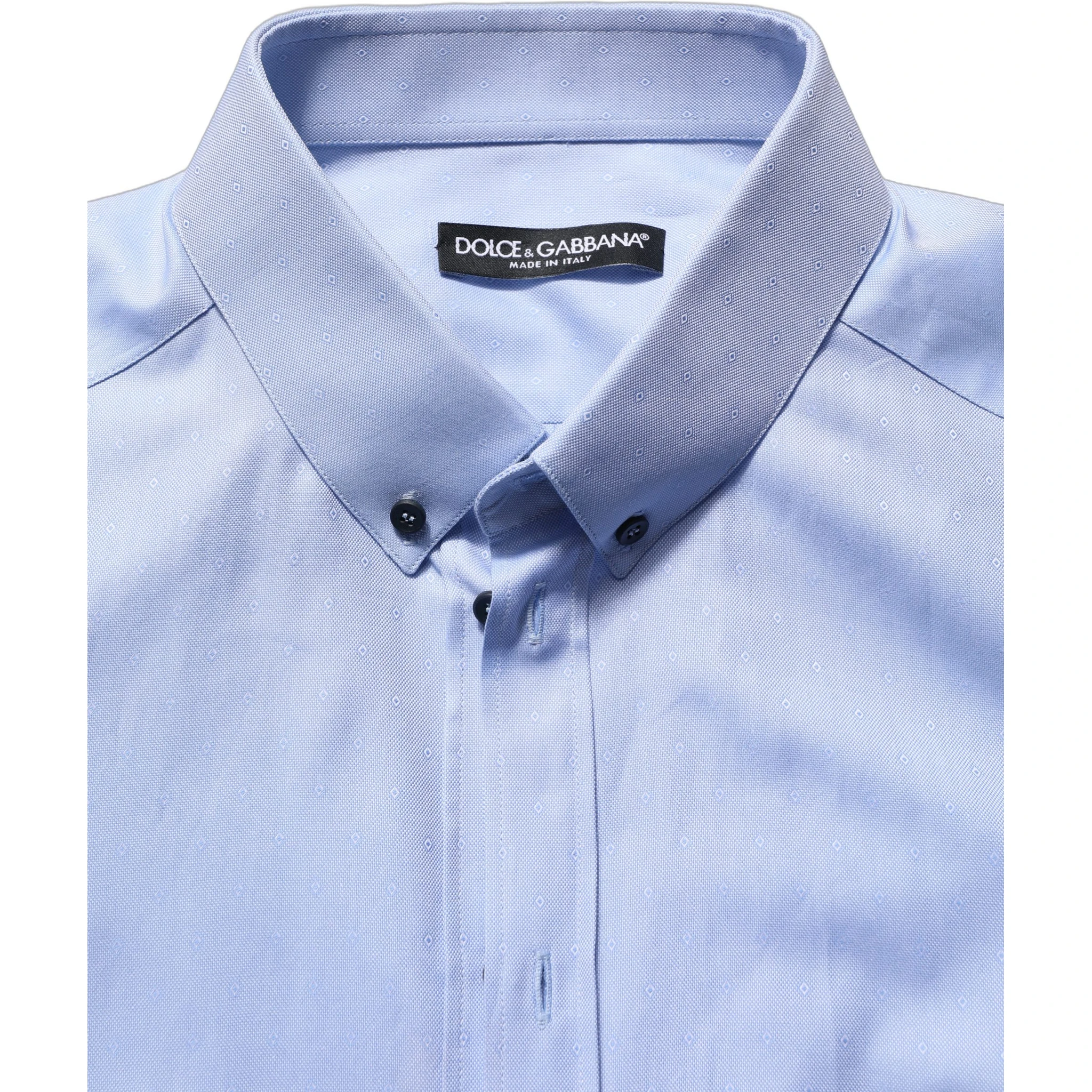 Light Blue Cotton Dress Formal Men Shirt