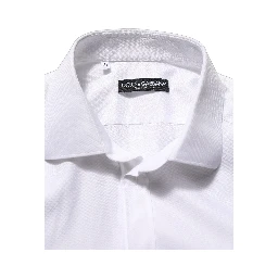 White Cotton Collared Dress Formal Men Shirt