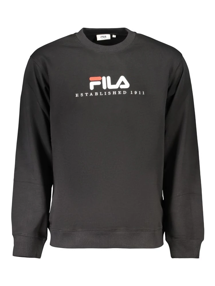 Black Cotton Men's Sweatshirt