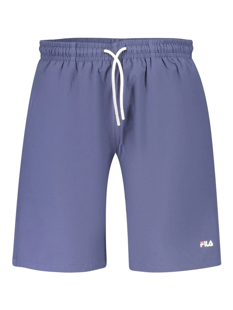Blue Polyester Men's Swimwear