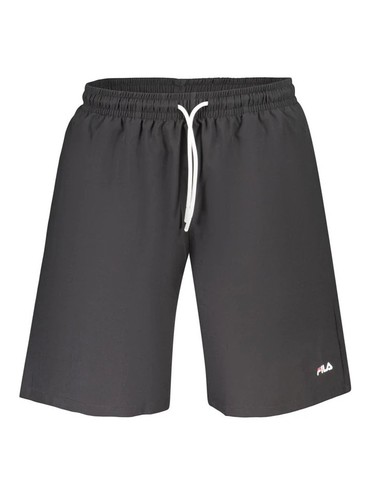 Black Polyester Men's Swimwear