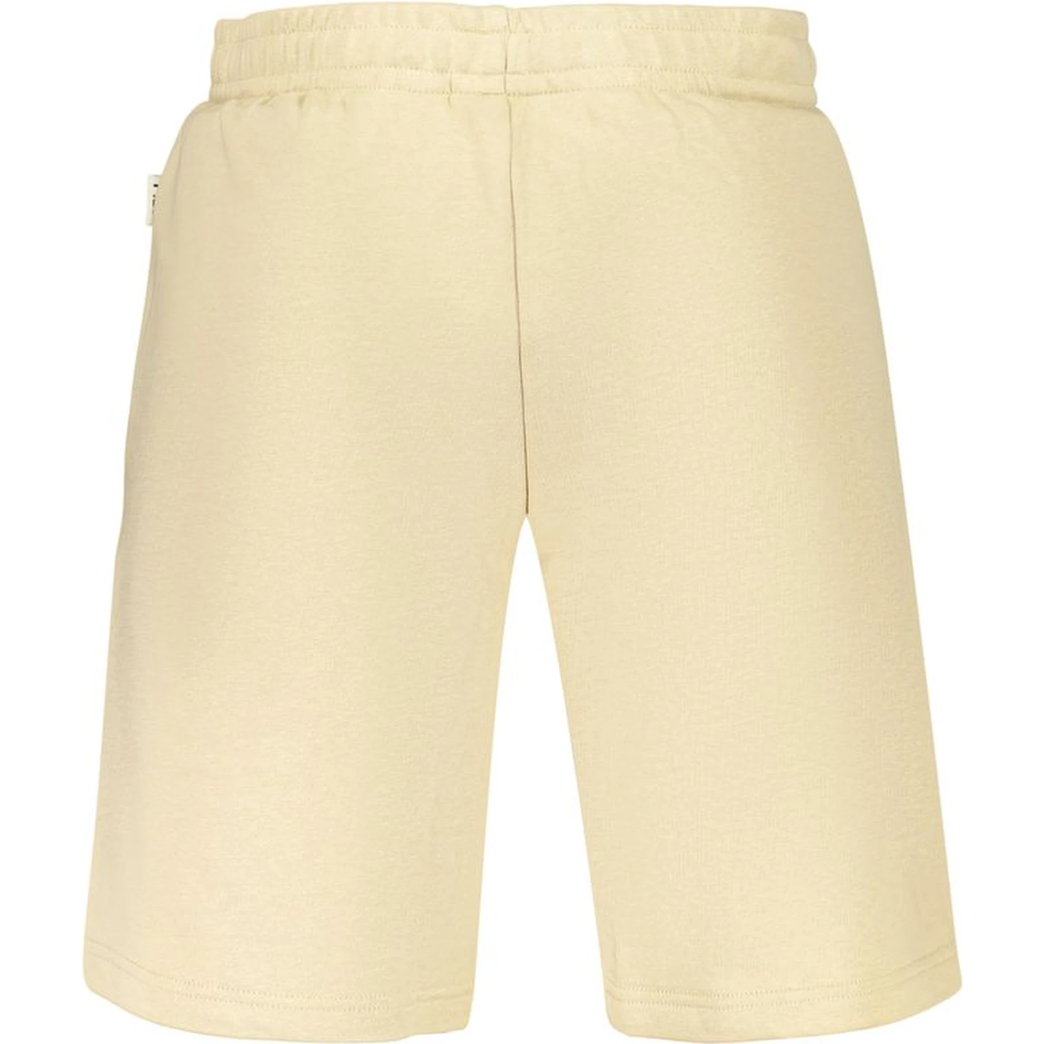 Beige Cotton Mens Short