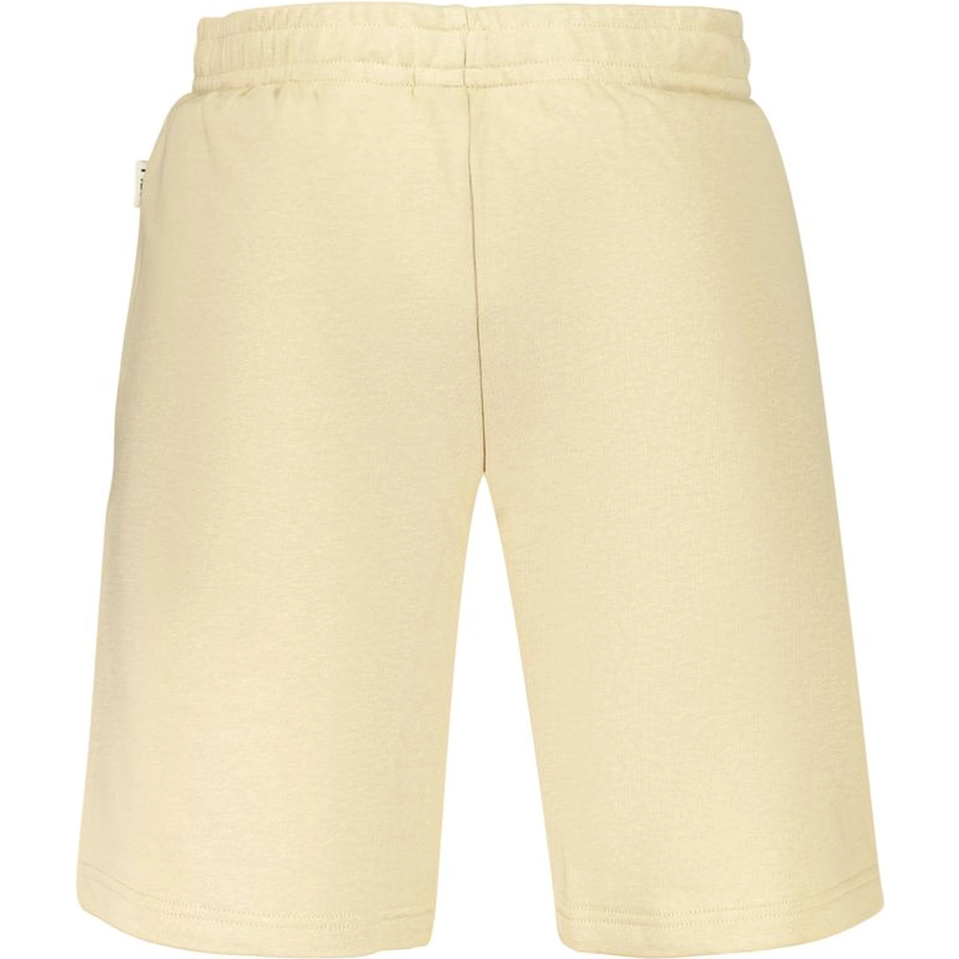 Beige Cotton Mens Short