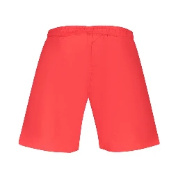 Rosso Poliestere Uomo Swim Shorts