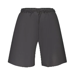 Black Polyester Men's Swimwear