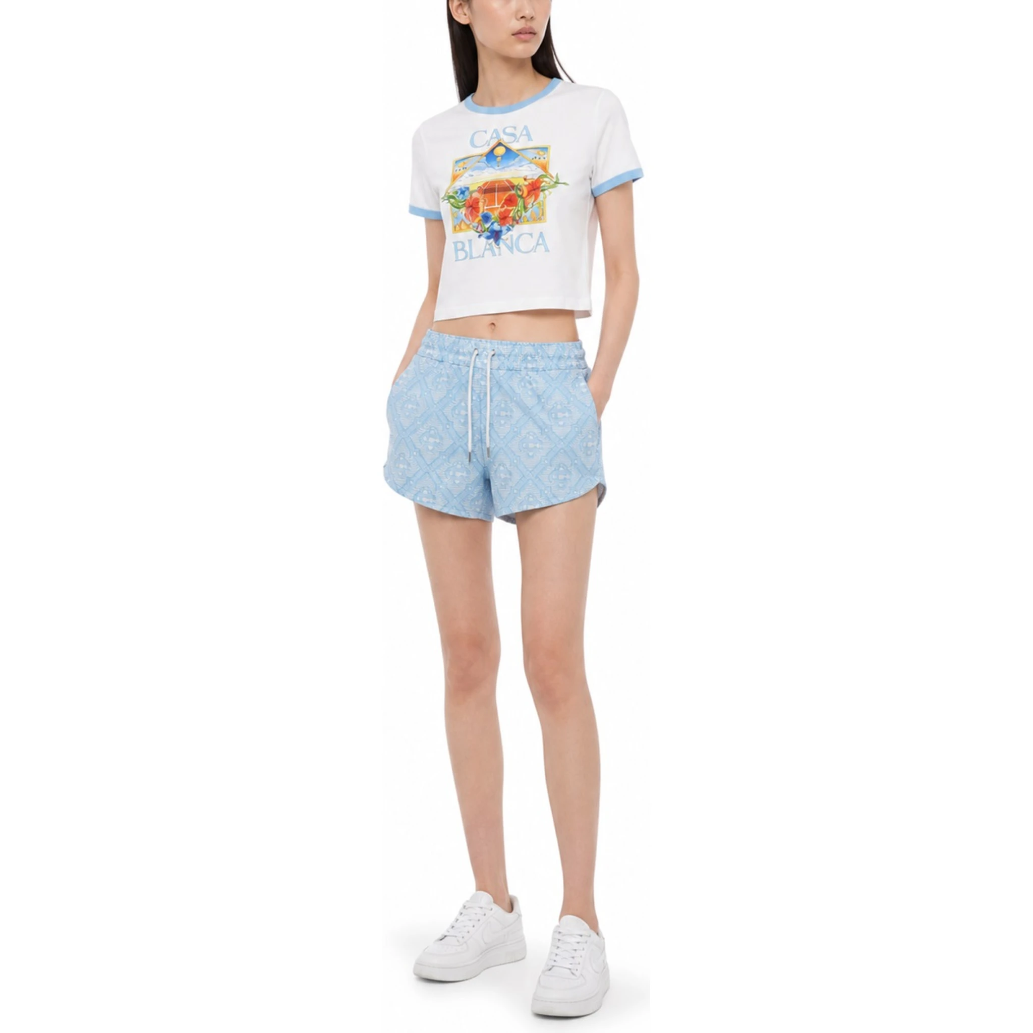 "TENNIS LANDSCAPE RINGER" T-SHIRT