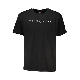 Black Cotton Men's T-Shirt