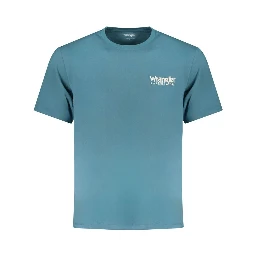 Blue Cotton Men's T-Shirt