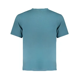 Blue Cotton Men's T-Shirt