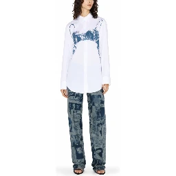 "SCANNED BRA" PRINT SHIRT