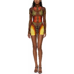 HIGH NECK TOP WITH PRINT