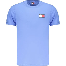 Blue Cotton Men's T-Shirt