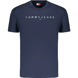 Blue Cotton Men's T-Shirt