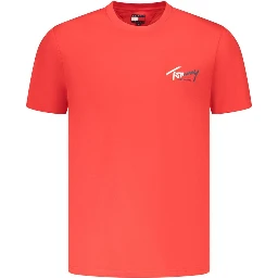 Red Cotton Mens T-Shirt