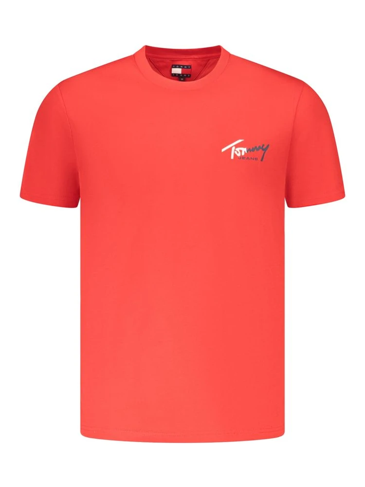 Red Cotton Mens T-Shirt