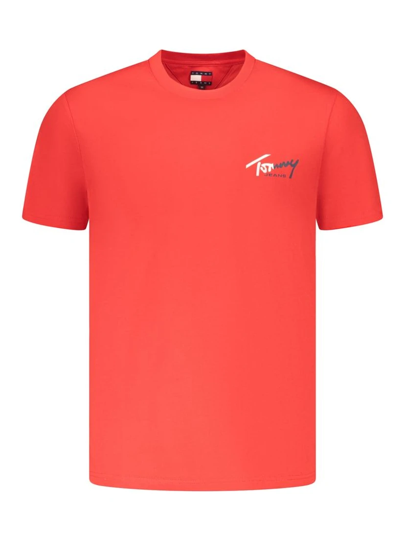 Red Cotton Mens T-Shirt