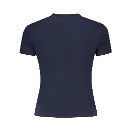 Blue Cotton Women's T-Shirt