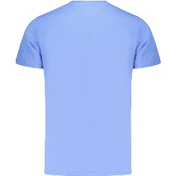 Blue Cotton Men's T-Shirt