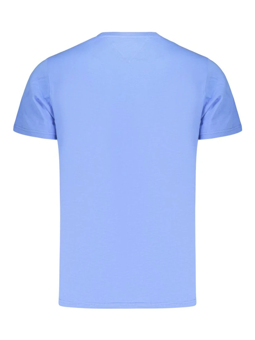 Blue Cotton Men's T-Shirt