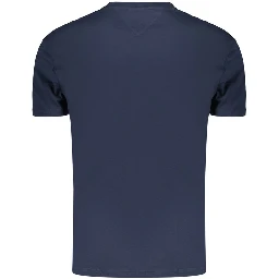 Blue Cotton Men's T-Shirt