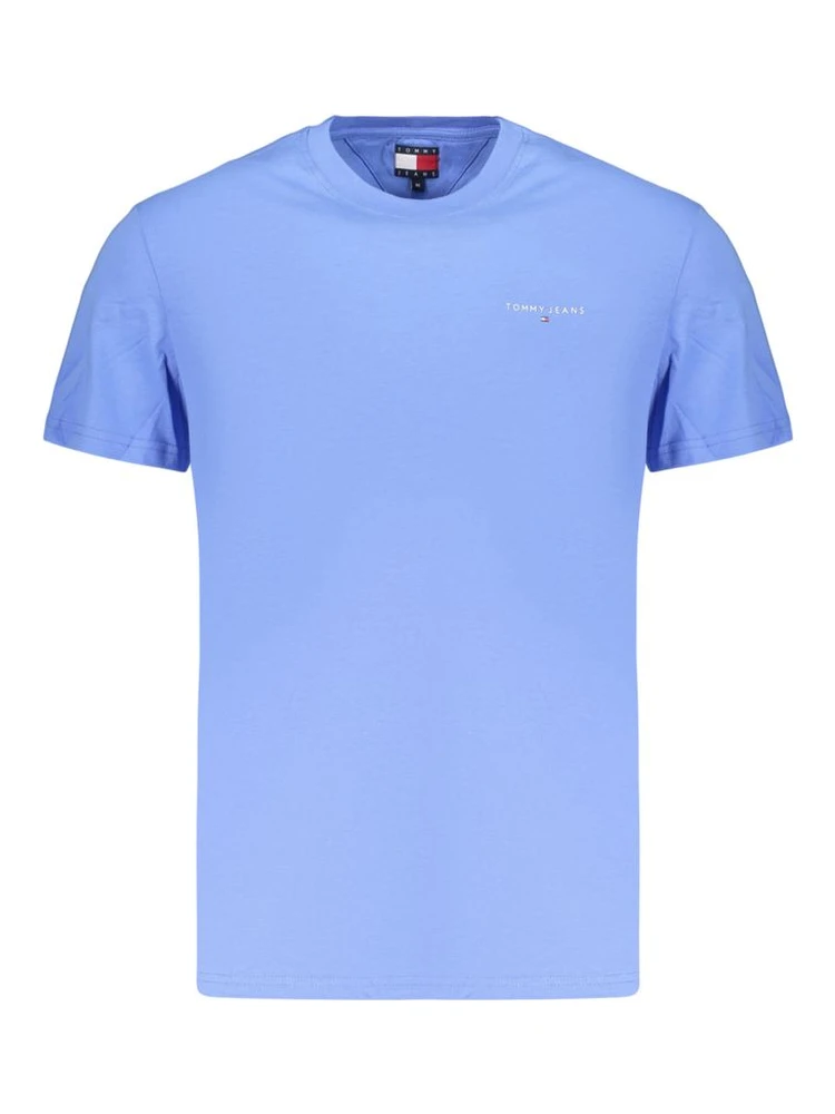Light Blue Cotton Men's T-Shirt