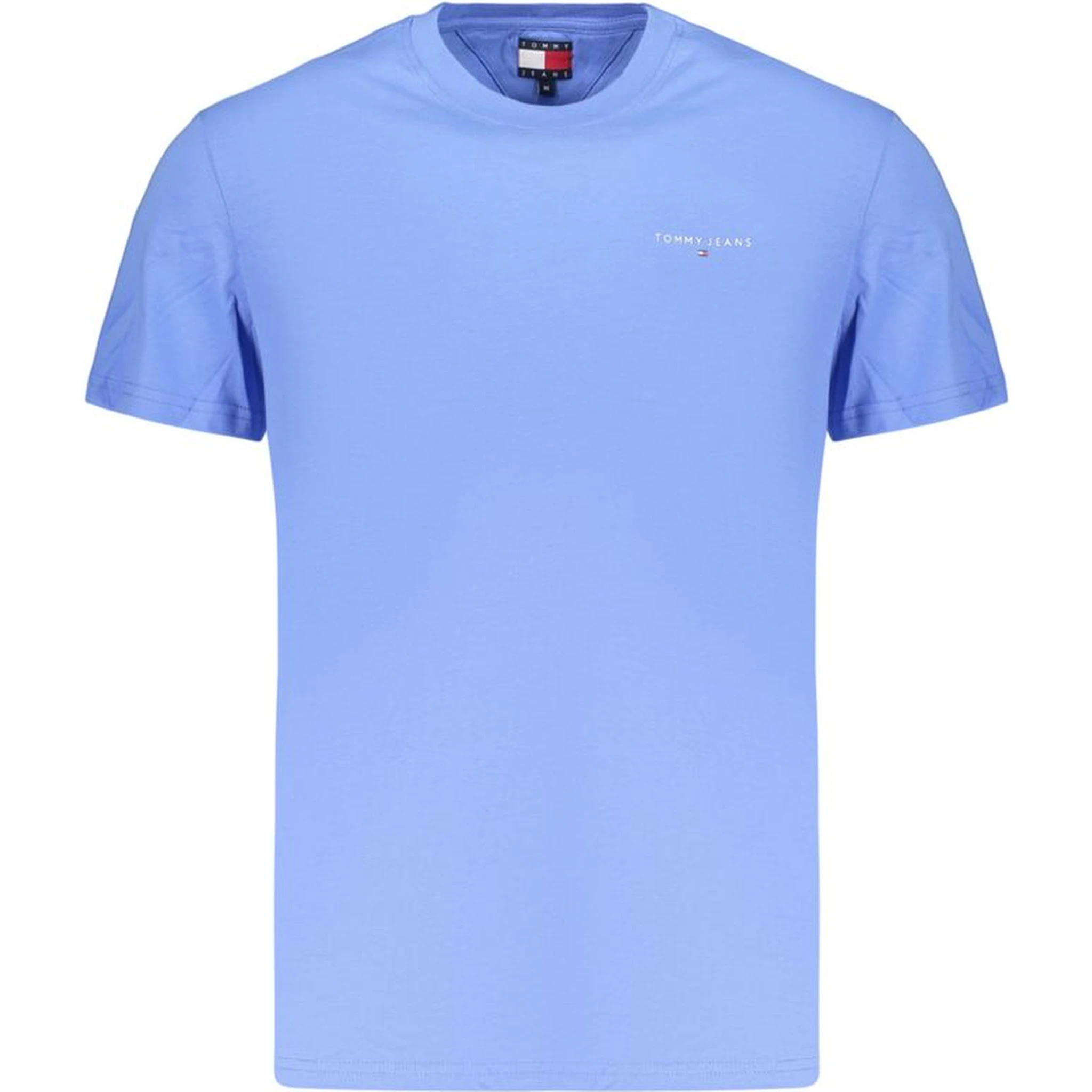 Light Blue Cotton Men's T-Shirt