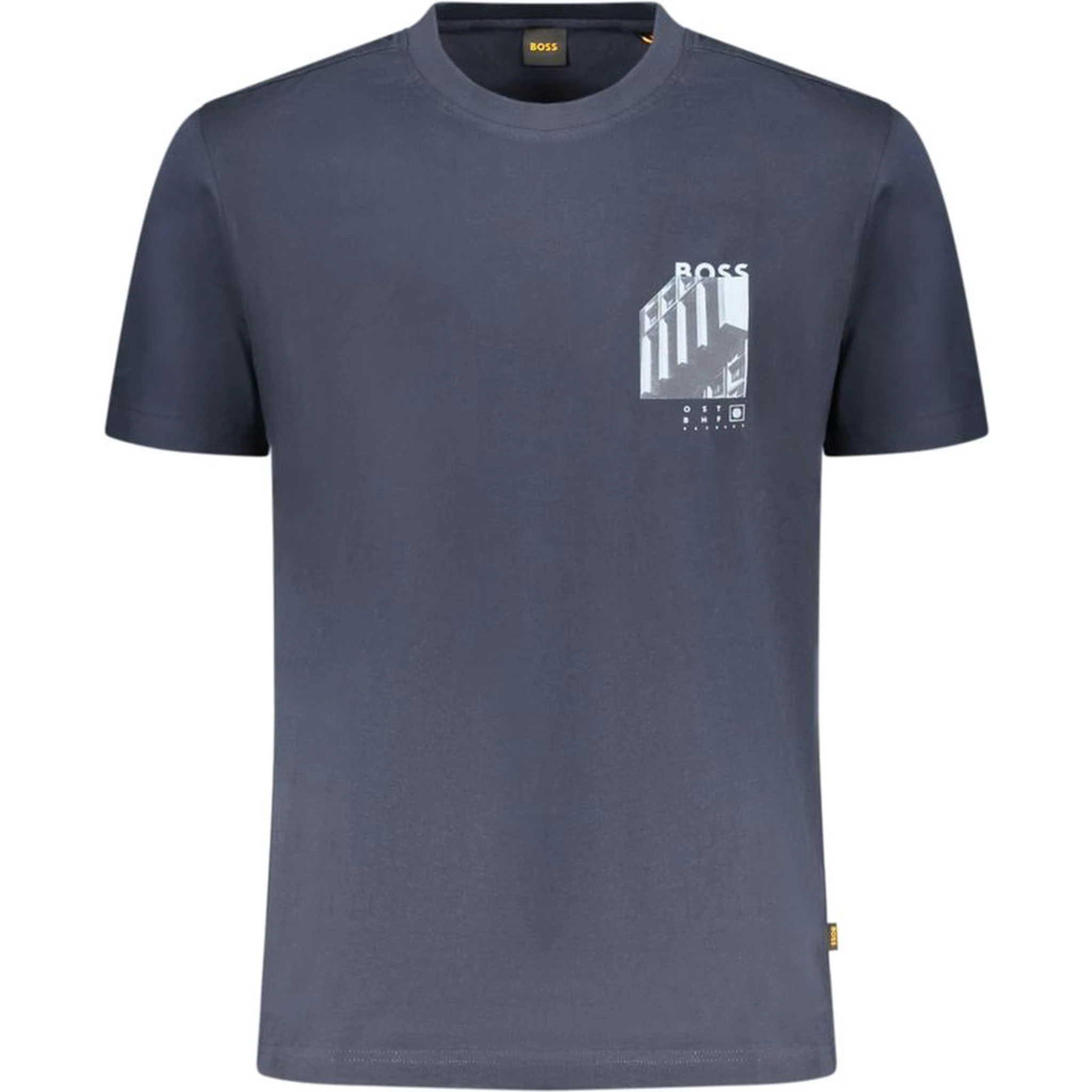Blue Cotton Men's T-Shirt