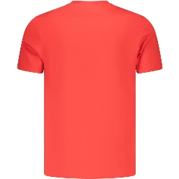 Red Cotton Mens T-Shirt