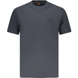 Blue Cotton Men's Tshirt