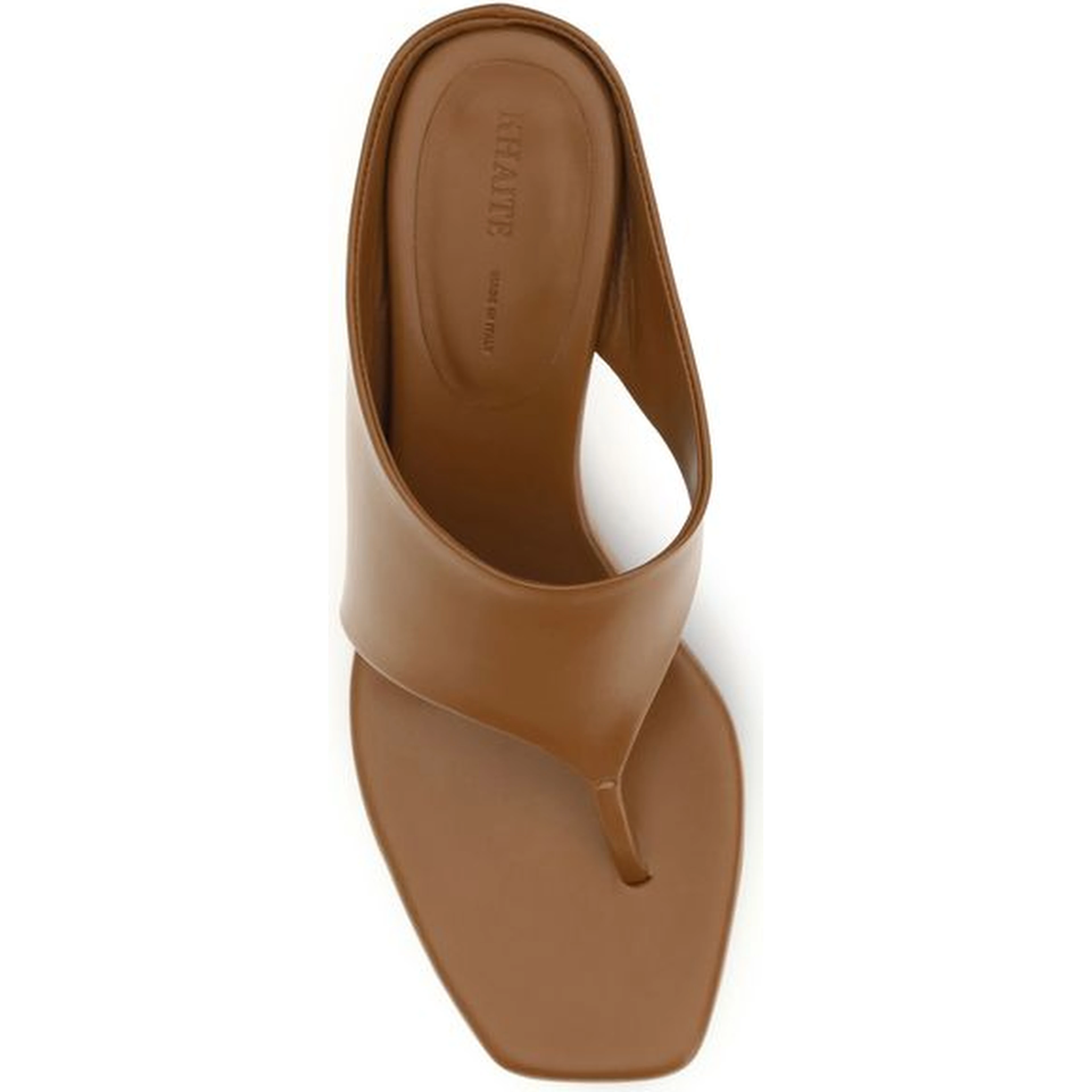 Brown Calf Leather Bos Taurus Platform Sandals