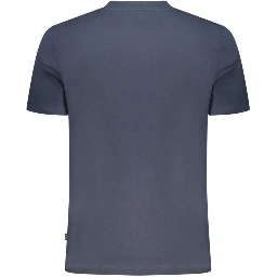 Blue Cotton Men's T-Shirt